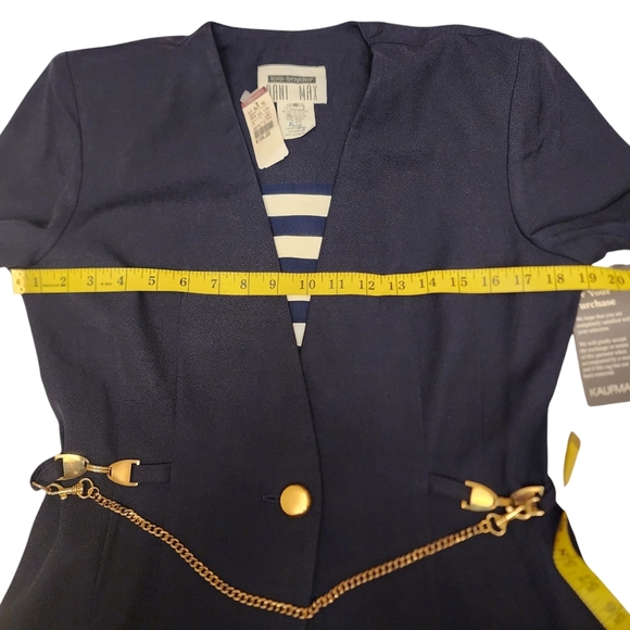 Vintage Short Sleeve Nautical Blazer Sz 6 NWT - Picture 6 of 15